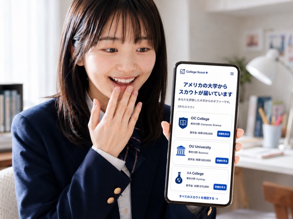 大学からスカウトが届いています